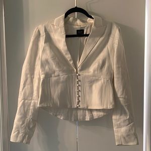 Bardot Ivory Button-Front Blouse